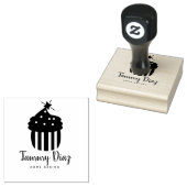 Baker Cupcake Logo Rubberstempel (Gestempeld)