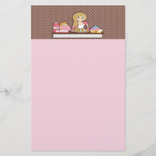Baker Cupcakes Note Paper Briefpapier (Voorkant)