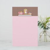 Baker Cupcakes Note Paper Briefpapier (Staand voorkant)