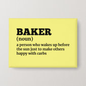 Baker Definition Humor Button (Voorkant)