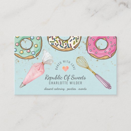Baker Desserts Baking Utensils Visitekaartje (Voorkant)