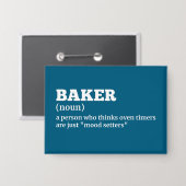 Baker Dictionary Style Definition Button (Voorkant / Achterkant)
