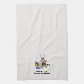 Baker die een keukenhanddoeken van de Cake decorre (Verticaal)