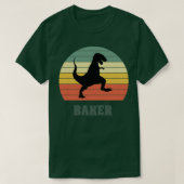 Baker Dinosaur Funny Baker Gift Idea T-shirt (Design voorkant)