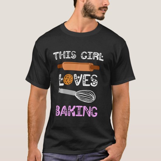 Baker dit meisje houdt van het bakkerijbekertje t-shirt (Voorkant)
