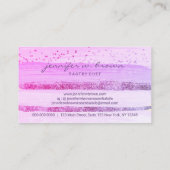 Baker Event Planner Glitter Pink Visitekaartje (Achterkant)