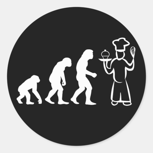 Baker Evolution Ronde Sticker (Voorkant)