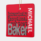 Baker Extraordinaire CUSTOM Ceramic Ornamed Keramisch Ornament (Links)