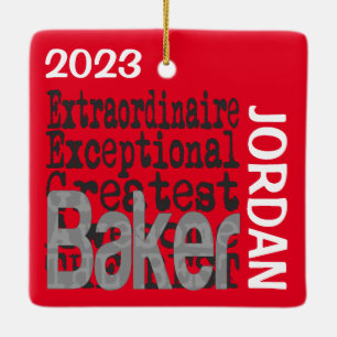 Baker Extraordinaire CUSTOM Keramisch Ornament