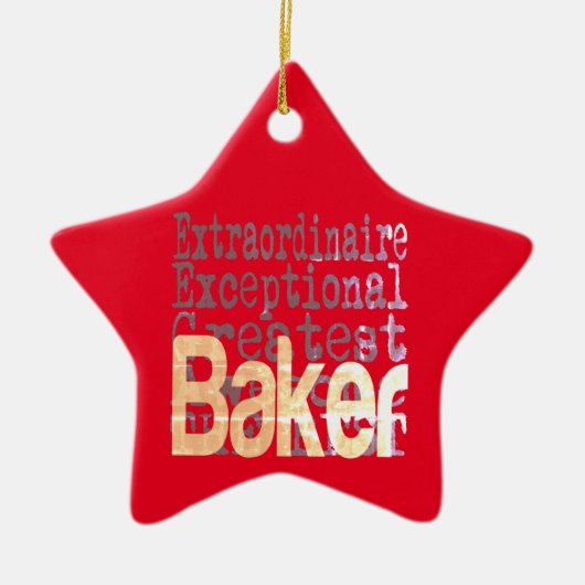 Baker Extraordinaire Keramisch Ornament (Voorkant)