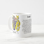 Baker Family Crest mok (Voorkant links)