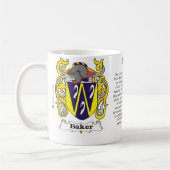 Baker Family Crest mok (Links)