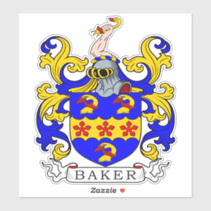 Baker Family Crest Sticker