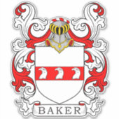 Baker Family Crest Sticker (Voorkant)
