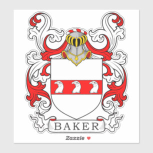 Baker Family Crest Sticker