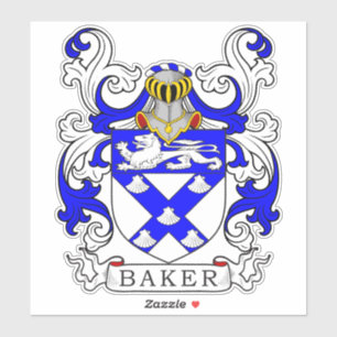 Baker Family Crest Sticker