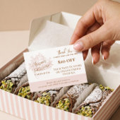 Baker Floral Cupcake Bedankt Promo Code Bakkerij Kortingskaartje