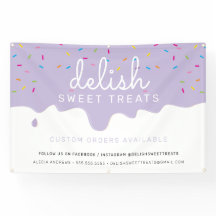 Baker Frosting Drip kleurrijke sprinkles Lila