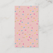 BAKER FROSTING DRUPPELS moderne kleurrijke sprinkl Visitekaartje (Achterkant)