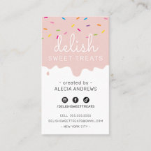 BAKER FROSTING moderne kleurrijke sprinkles blush