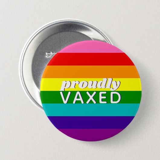 Baker Gay Pride Flag Regenboogstripe Prouze Vaxel Ronde Button 7,6 Cm (Voorkant /achterkant)