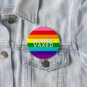 Baker Gay Pride Flag Regenboogstripe Prouze Vaxel Ronde Button 7,6 Cm (In situ)