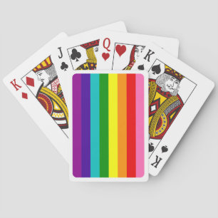 Baker Gay Pride Vlag Regenboog Verticale Streep Pokerkaarten