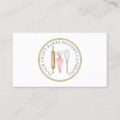 Baker gebak Chef Dessert Cateraar Baker's Gereedsc Visitekaartje (Voorkant)