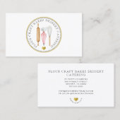 Baker gebak Chef Dessert Cateraar Baker's Gereedsc Visitekaartje (Voorkant / Achterkant)