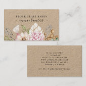 Baker gebak Chef Waterverf Bakkers Gereedschap Kra Visitekaartje (Voorkant / Achterkant)