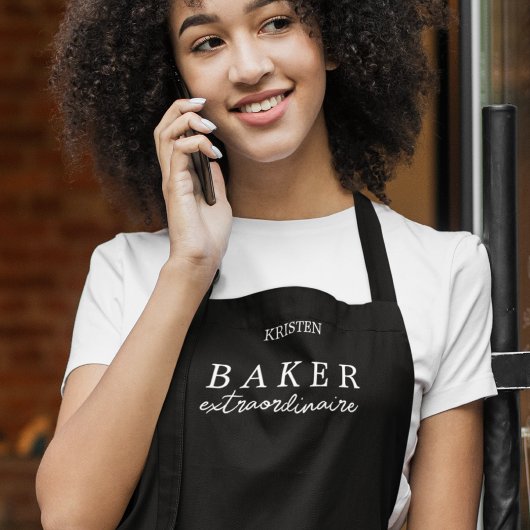Baker gepersonaliseerd bakken medium schort