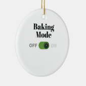Baker Gift voor bakken - Baking Mode op Cadeau Keramisch Ornament (Rechts)