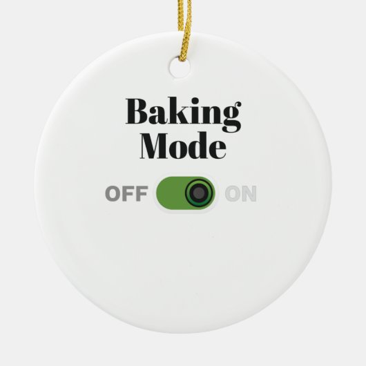 Baker Gift voor bakken - Baking Mode op Cadeau Keramisch Ornament (Voorkant)
