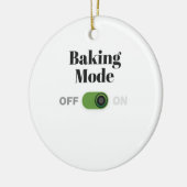 Baker Gift voor bakken - Baking Mode op Cadeau Keramisch Ornament (Links)