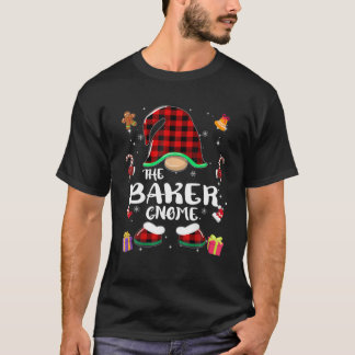 Baker Gnome Buffalo Pset Red Matching Family Chri T-shirt