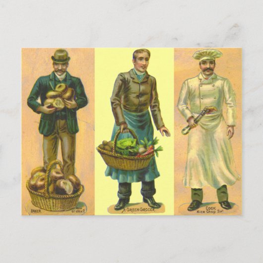  Baker Grocer Cook Briefkaart (Voorkant)