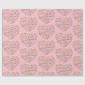Baker Heart Funny Bakery Baking Pastry Chef Cadeaupapier (Vlak)