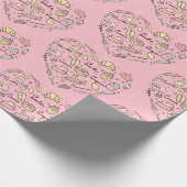 Baker Heart Funny Bakery Baking Pastry Chef Cadeaupapier (Hoek)