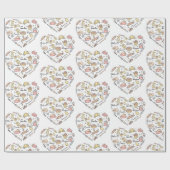 Baker Heart Funny Bakery Baking Pastry Chef Cadeaupapier (Vlak)