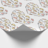 Baker Heart Funny Bakery Baking Pastry Chef Cadeaupapier (Hoek)