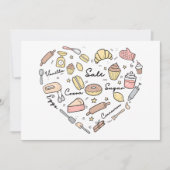 Baker Heart Funny Bakery Baking Pastry Chef Feestdagenkaart (Voorkant)