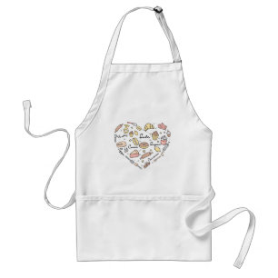 Baker Heart Funny Bakery Baking Pastry Chef Standaard Schort