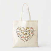 Baker Heart Funny Bakery Baking Pastry Chef Tote Bag (Voorkant)