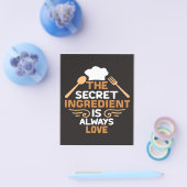 Baker Het geheime ingrediënt is altijd liefde Flyer (Enkel)