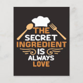 Baker Het geheime ingrediënt is altijd liefde Flyer (Voorkant)