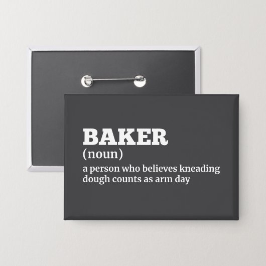 Baker Humor Definition Button (Voorkant / Achterkant)