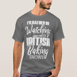 Baker ID in het bakken kijken naar het Britse bakk T-shirt