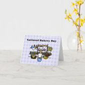 Baker in Bakkerij-Wenskaart Kaart (Gele Bloem)