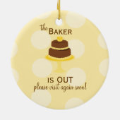 Baker in/uit-teken keramisch ornament (Achterkant)