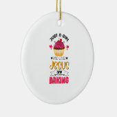 Baker is gewoon een meisje dat van Jezus houdt en  Keramisch Ornament (Rechts)